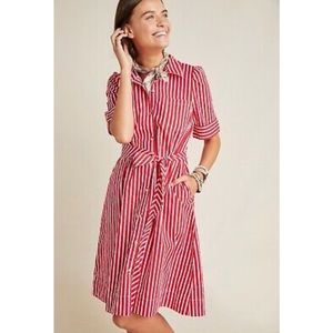 Maeve Stripe Dress from Anthropologie NWOT